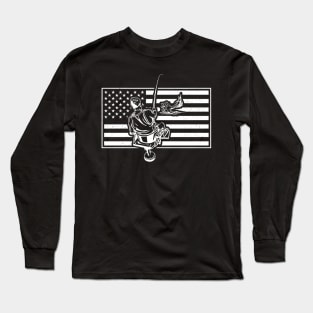 American Deep Sea Fishing Long Sleeve T-Shirt